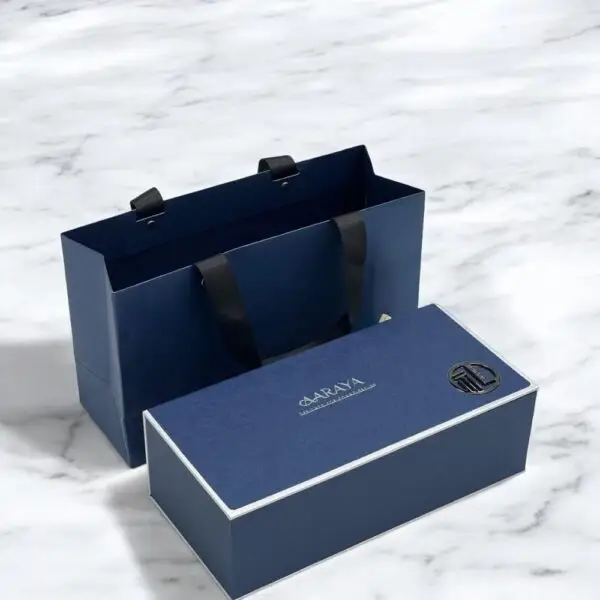 50 handcrafted luxury chocolate truffles in an elegant sapphire-inspired box by AARAYA®, perfect for gifting and special occasions. Premium quality and sophistication.