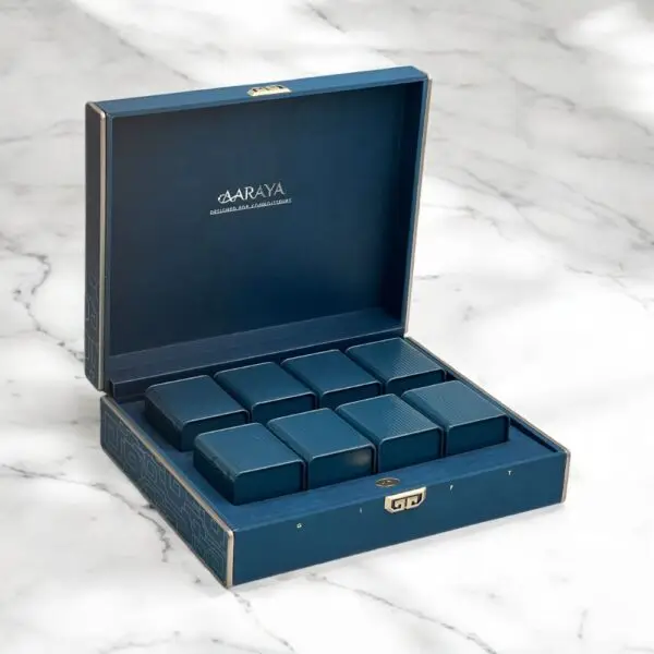 AARAYA® Signature Truffle Collection - 96 handcrafted luxury chocolate truffles in an elegant premium box, perfect for gifting or indulgence. Dimensions: 27 cm x 22 cm x 7 cm, 1,700 grams of premium chocolate craftsmanship